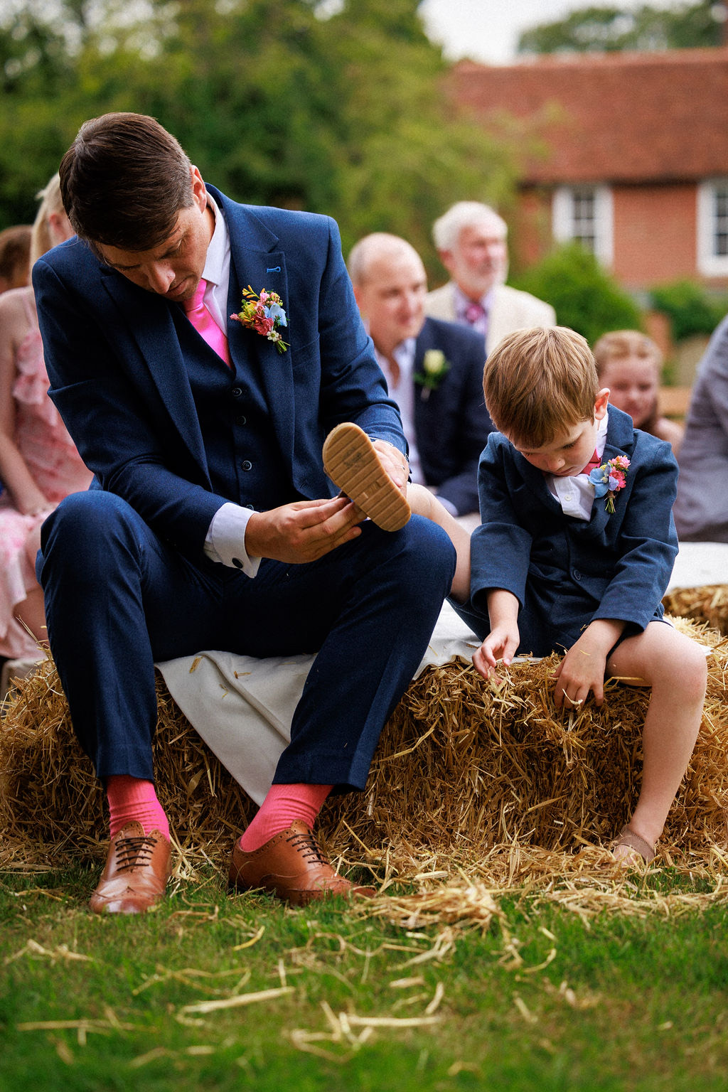 A page boy during the ceremony