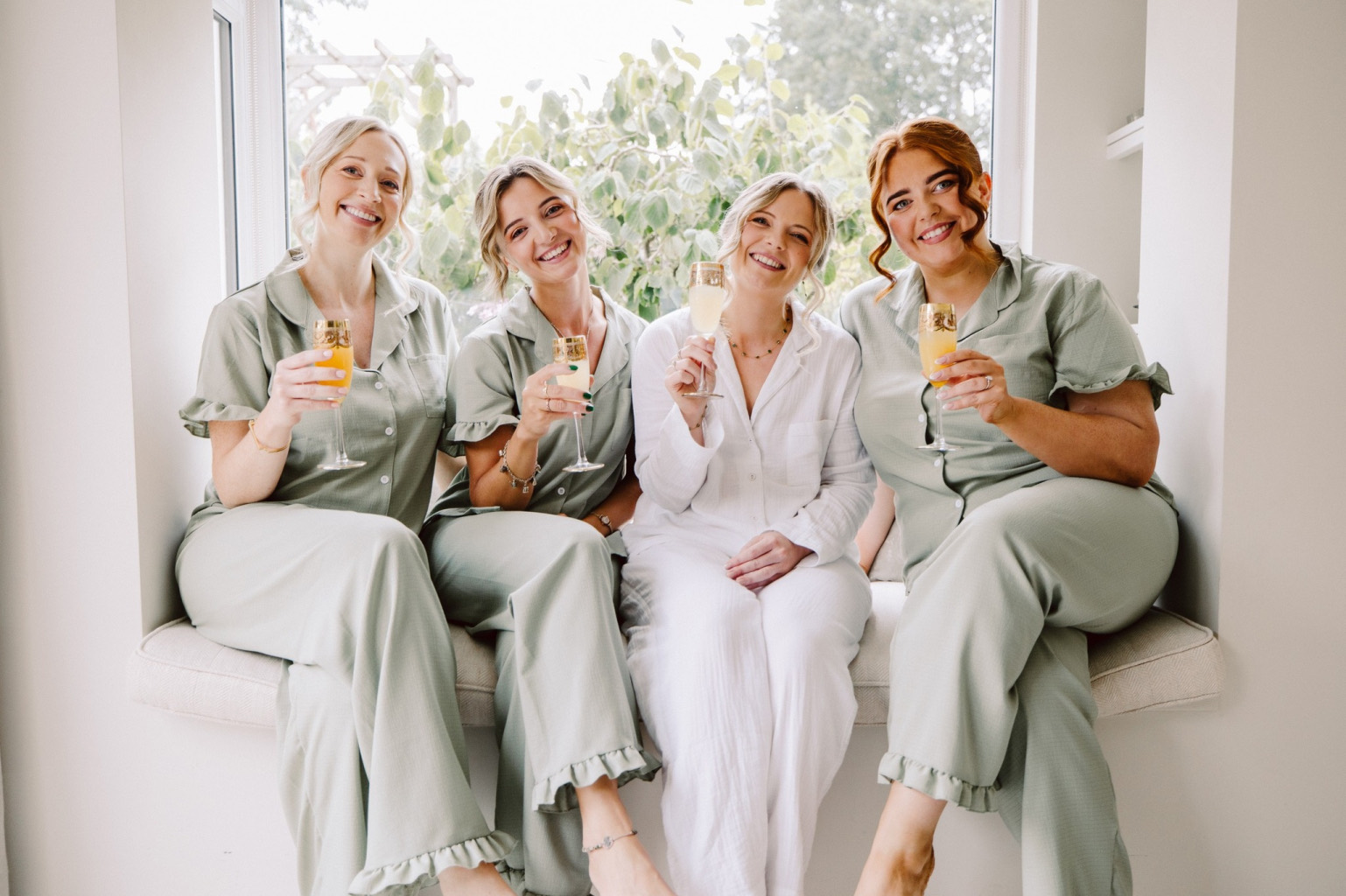 The morning before a wedding ceremony